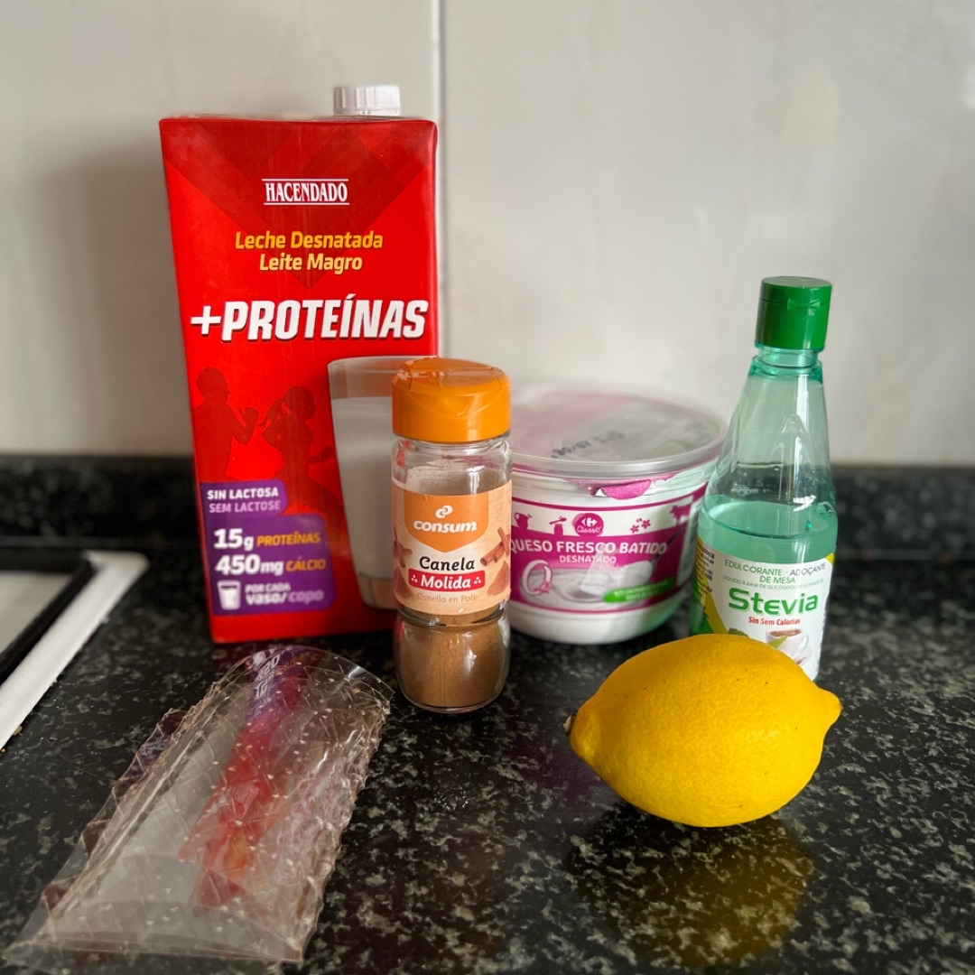 Panacota de limón y canela baja en kcal Paso 0 Panacota de limón y canela baja en kcal Paso 0