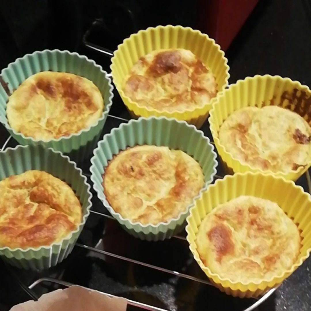 Pastelitos calabacin rellenos de queso 