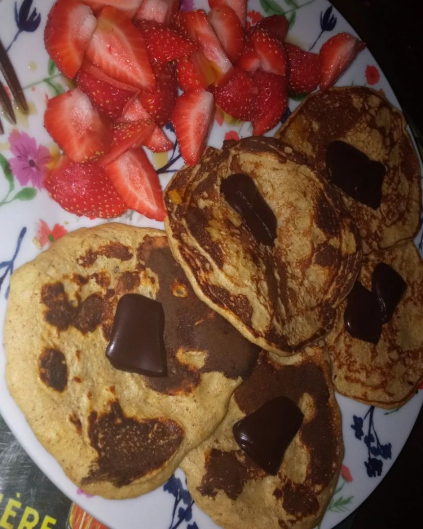 Tortitas de plátano y avena Tortitas de plátano y avena