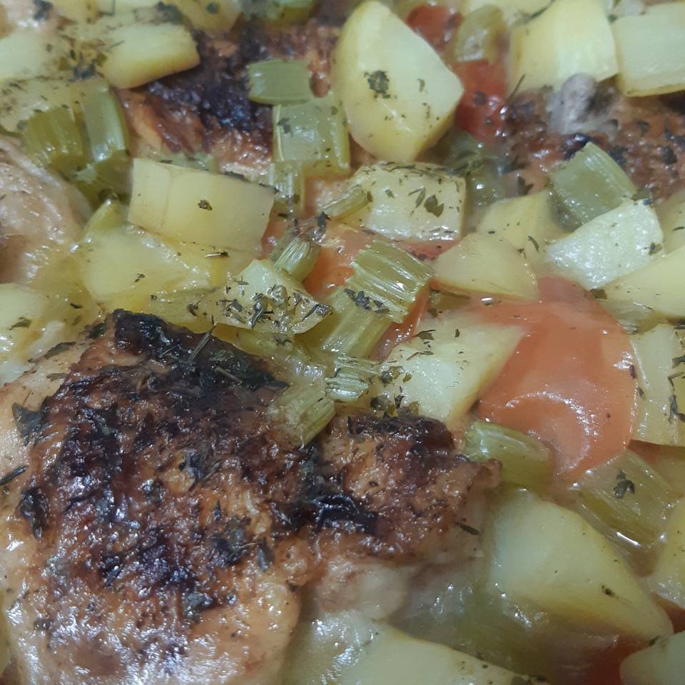 Cazuela rústica de pollo