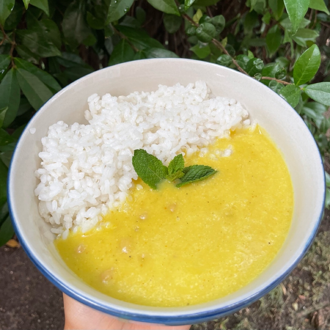 Garbanzos con mango al curry: comida con un toque oriental🥭🧡 Garbanzos con mango al curry: comida con un toque oriental🥭🧡