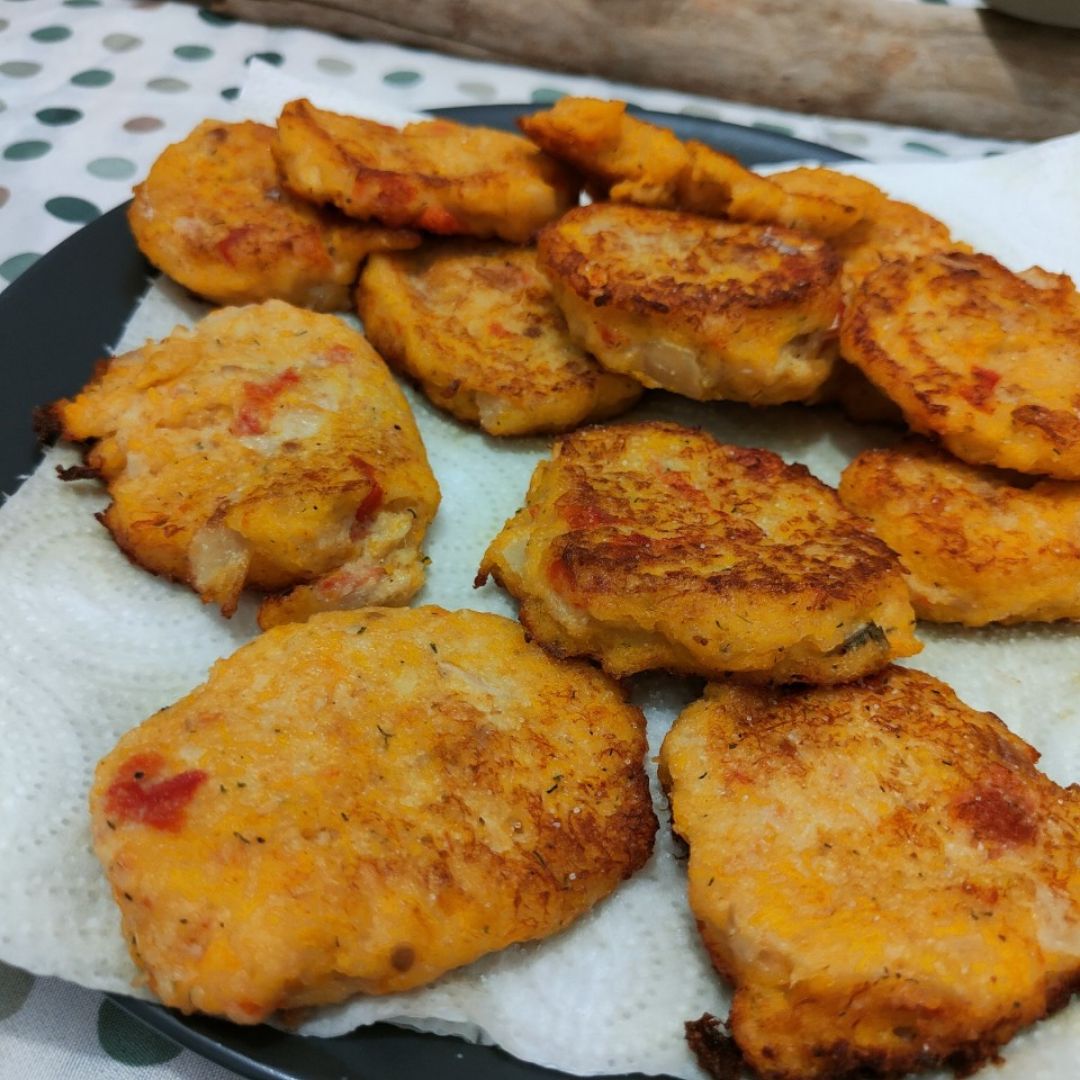 Hamburguesa de bacalao 