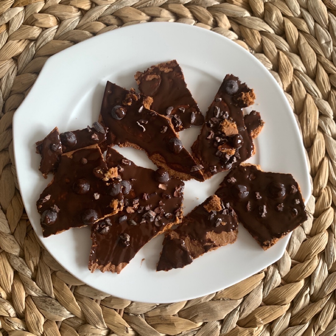 Crujiente con chocolate