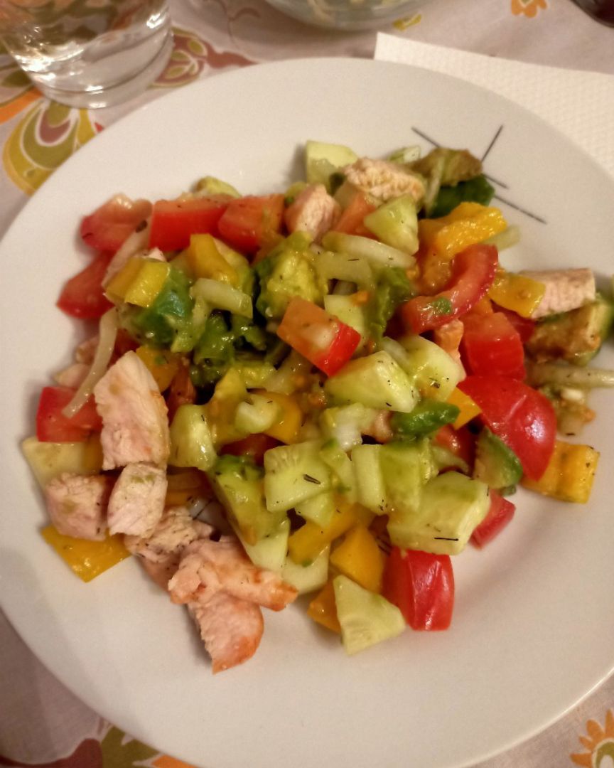 Ensalada con pavo 