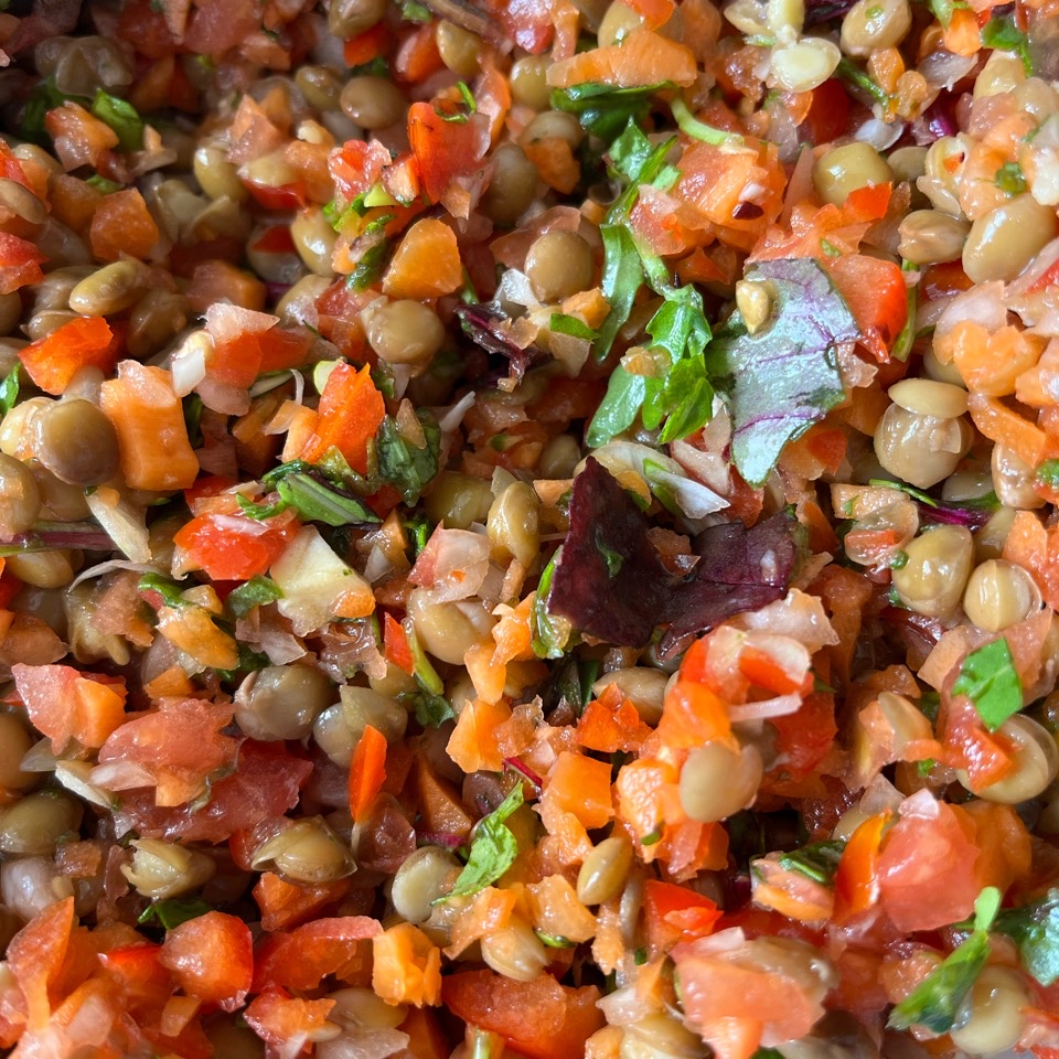 Ensalada fresca de lentejas Ensalada fresca de lentejas