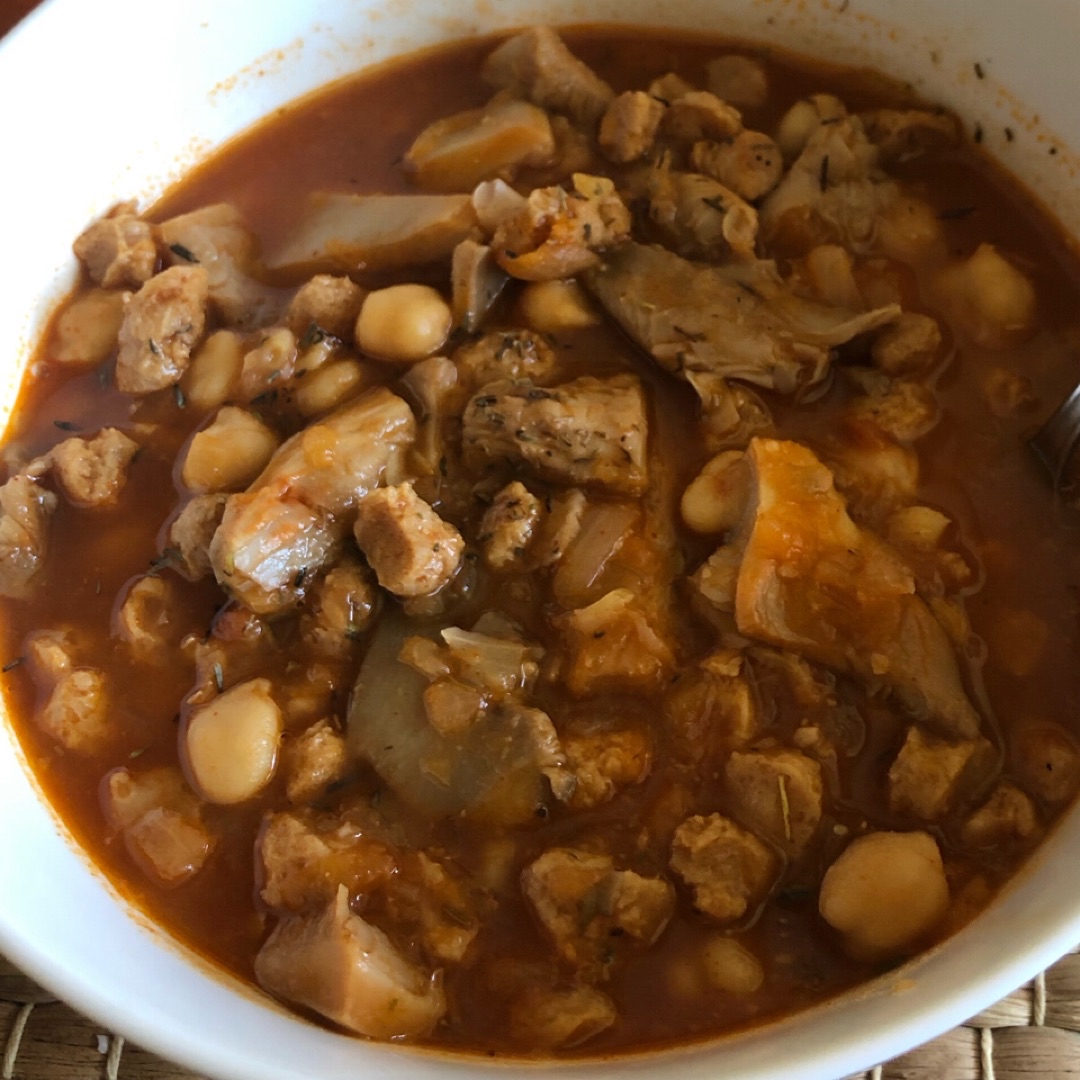 Callos veganos con soja texturizada 🌱🏋️🏻♀️ Callos veganos con soja texturizada 🌱🏋️🏻♀️