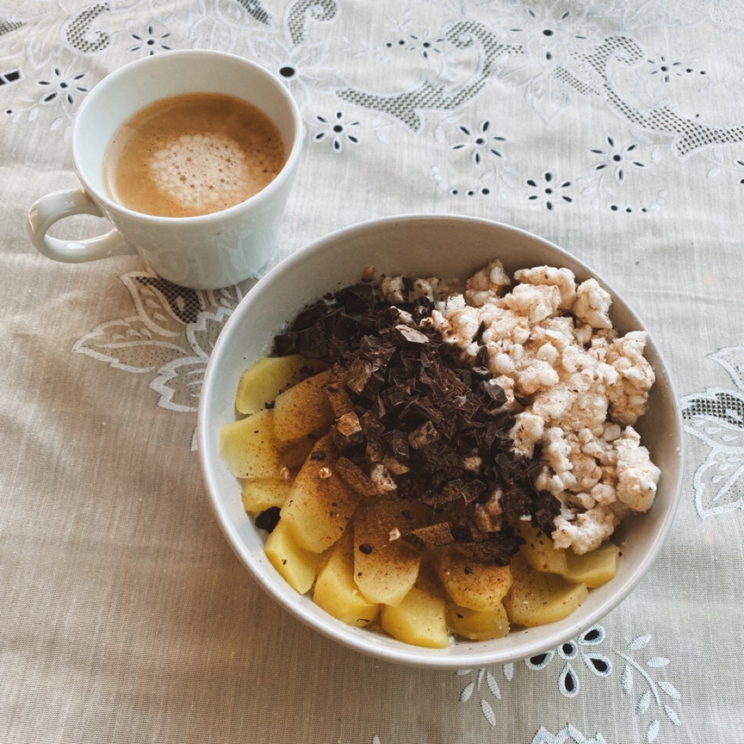Porridge con manzana asada (+🍫🍚🥛) Porridge con manzana asada (+🍫🍚🥛)