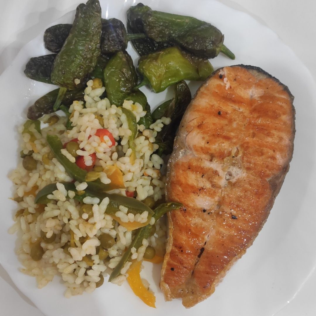 Salmon a la plancha Salmon a la plancha
