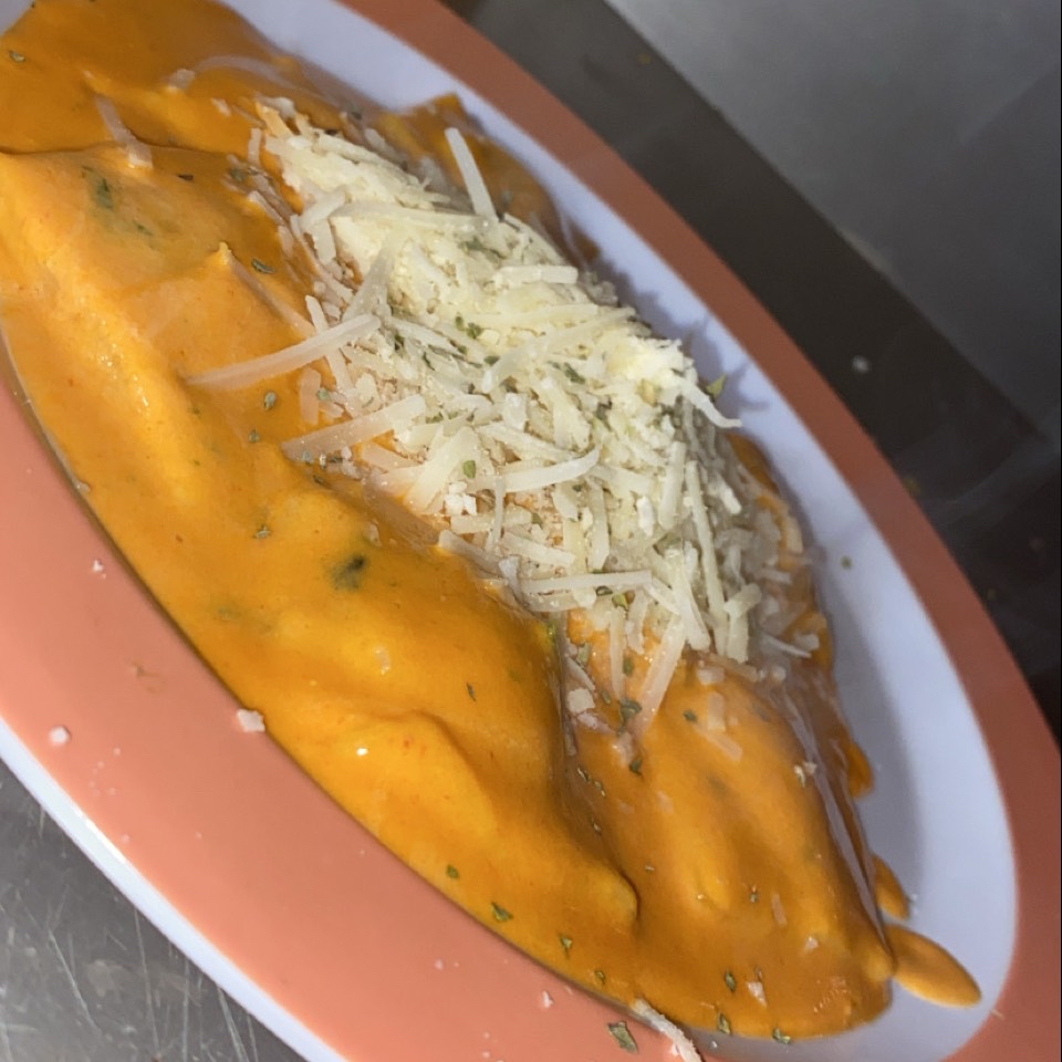 Raviolis de esinacas y fua