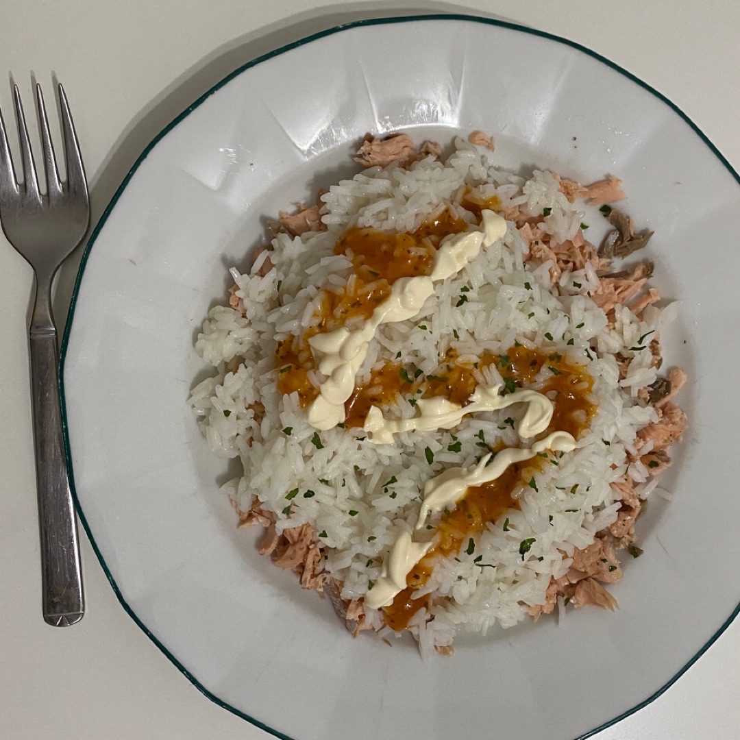 Arroz con salmón Arroz con salmón
