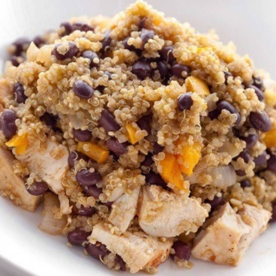 Revuelto de quinoa con atún