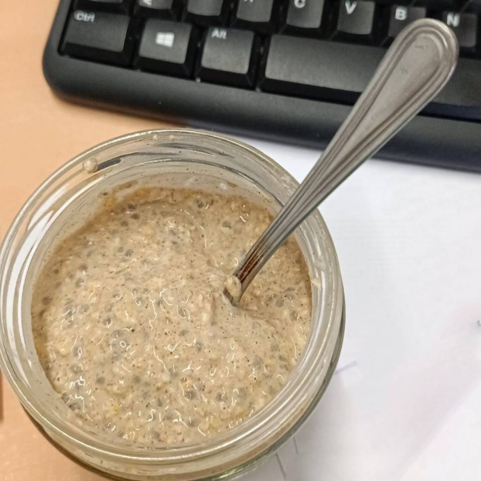 Avena nocturna arroz con leche Avena nocturna arroz con leche