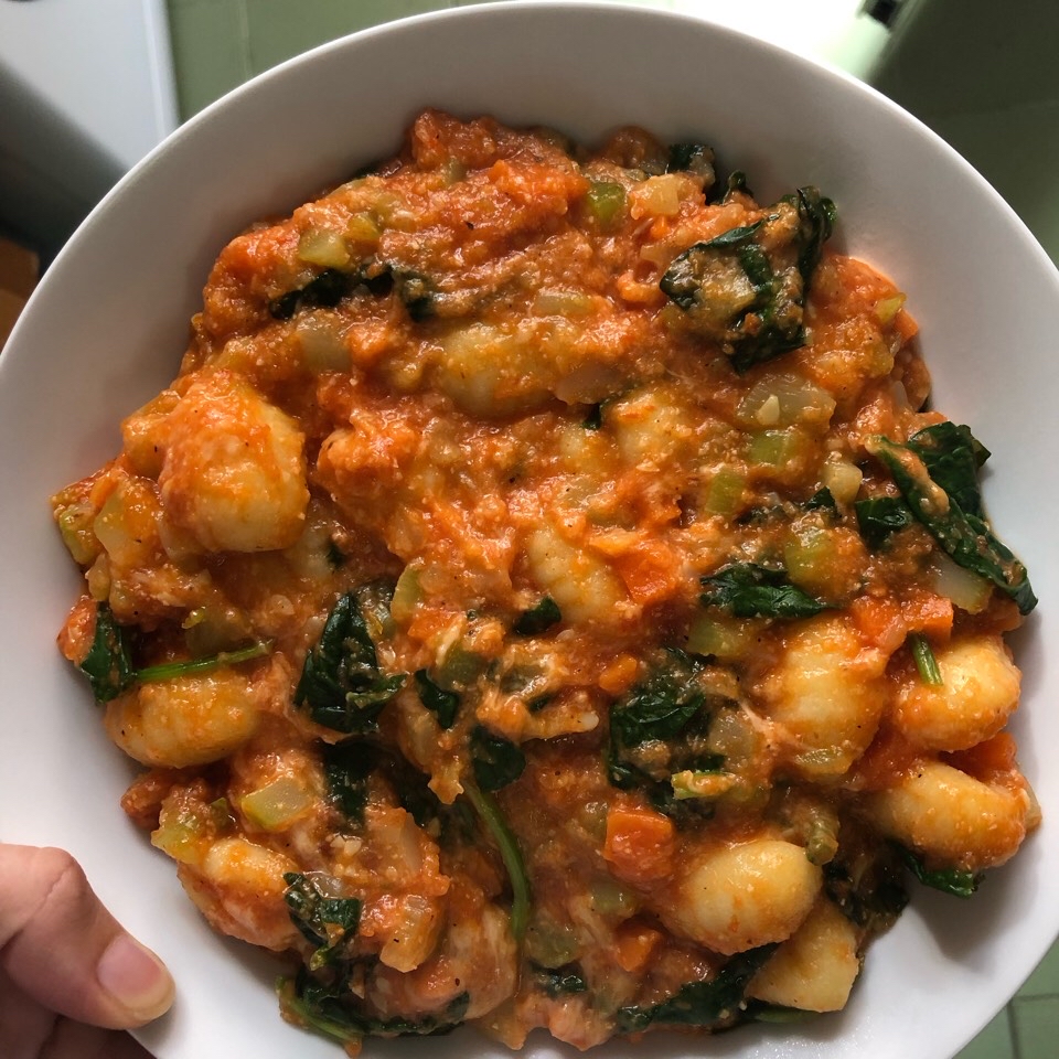 Gnocchis con verduras