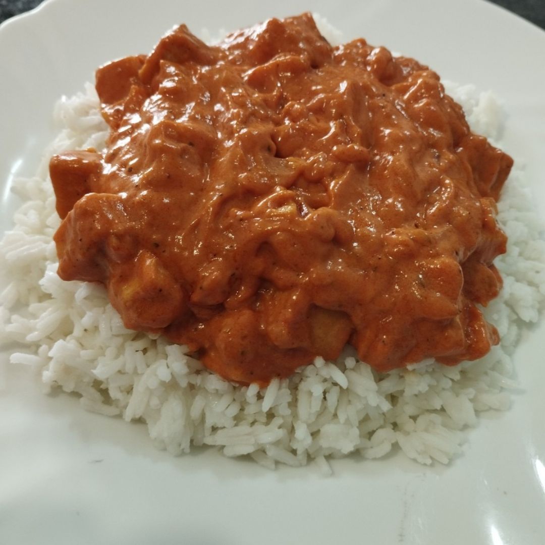 Arroz basmati con tofu