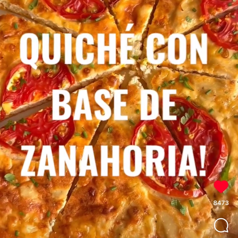 Quiché de zanahoria sin gluten Quiché de zanahoria sin gluten