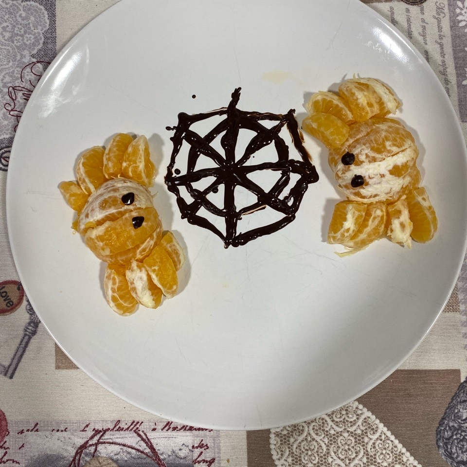 Arañas de mandarina 🕷🍊
