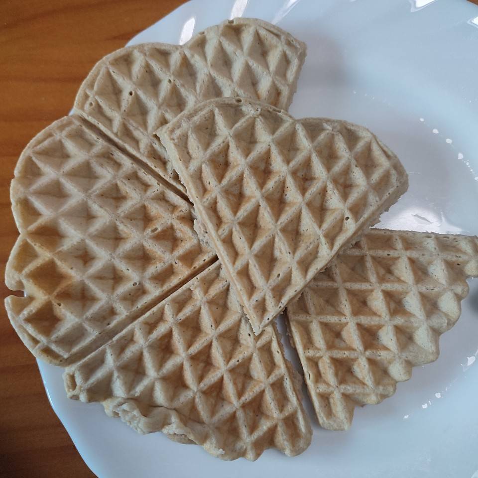 Gofres de avena y plátano Gofres de avena y plátano