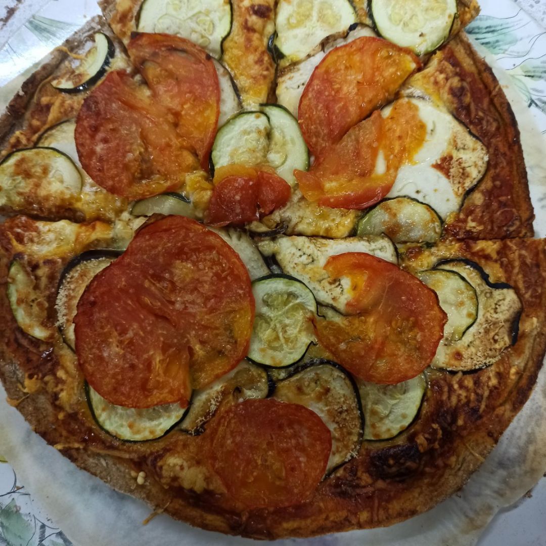 Pizza vegetal 🍆🥒 Pizza vegetal 🍆🥒