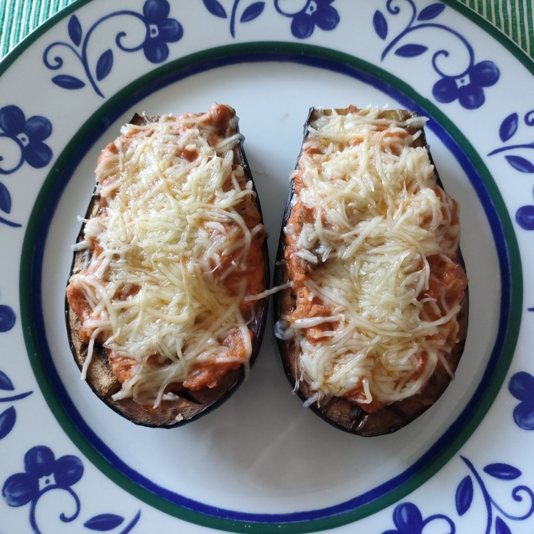 Berenjenas rellenas de atún Paso 3 Berenjenas rellenas de atún Paso 3