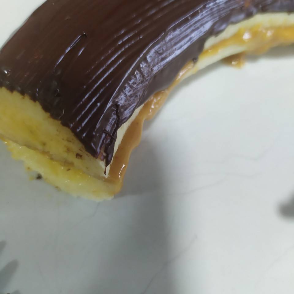 Plátano con chocolate Plátano con chocolate