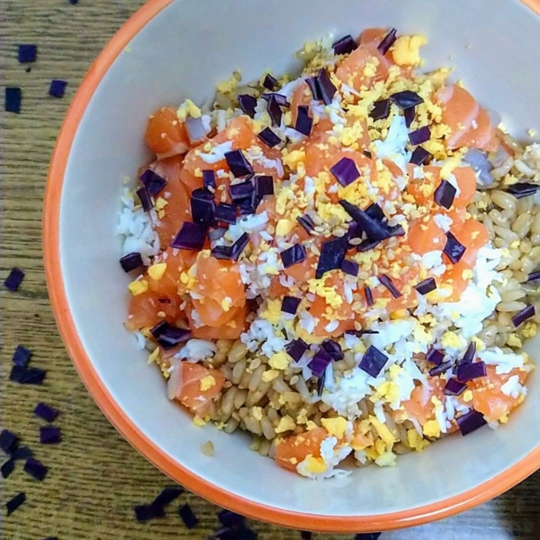 Arroz con salmon Arroz con salmon