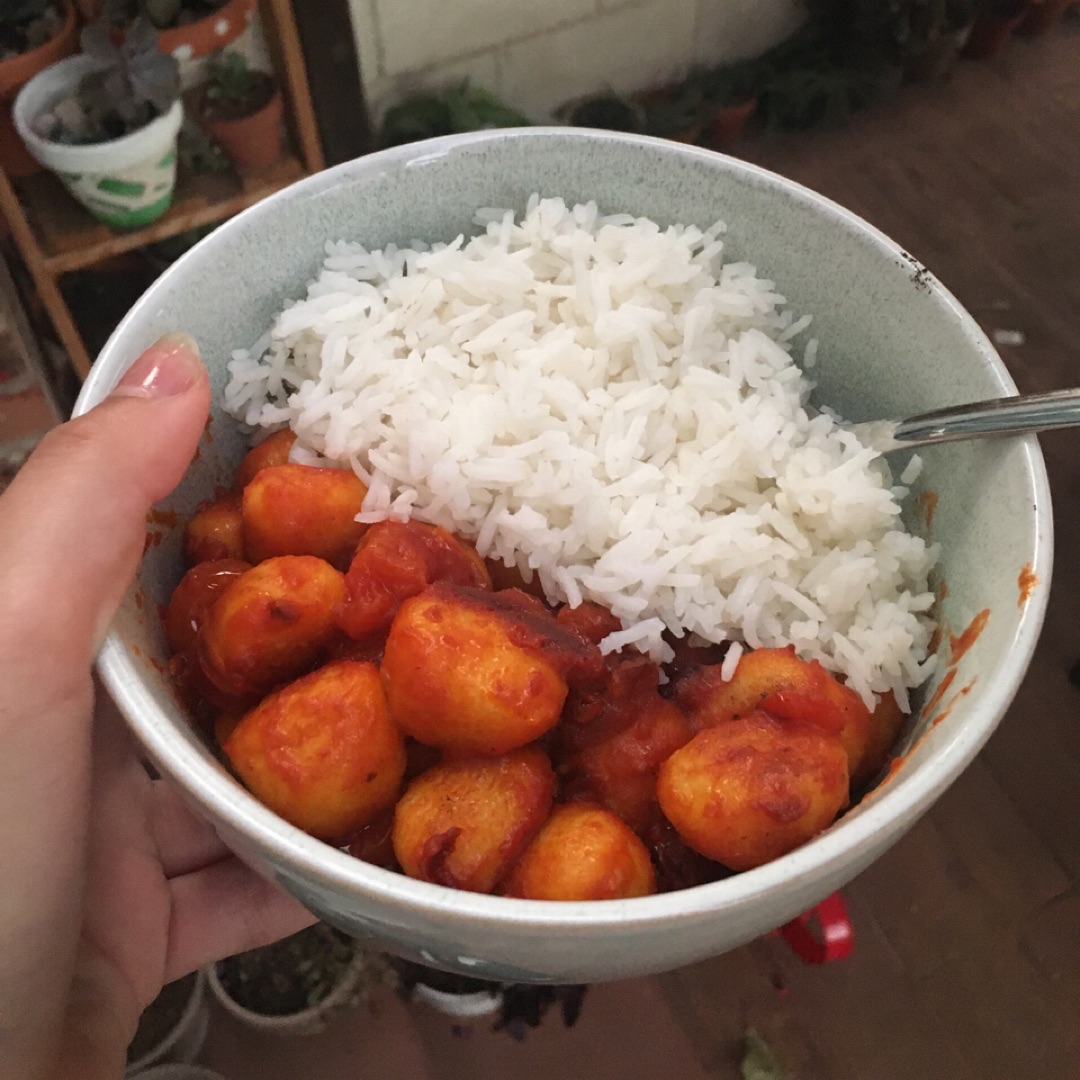 Ñoquis con tomate y arroz 🍅 🍚 Ñoquis con tomate y arroz 🍅 🍚