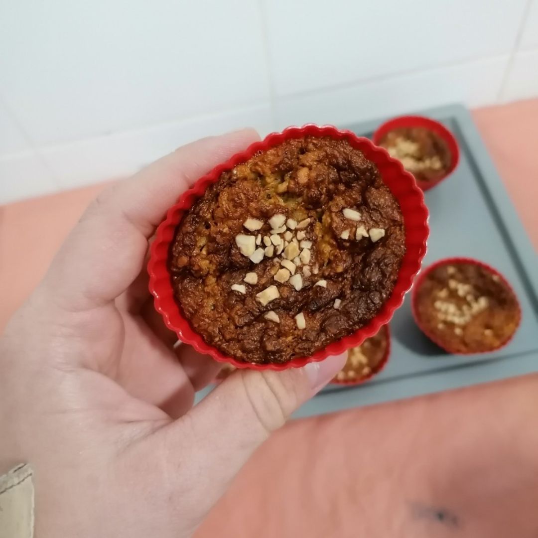 Cupcakes de banana y avena 