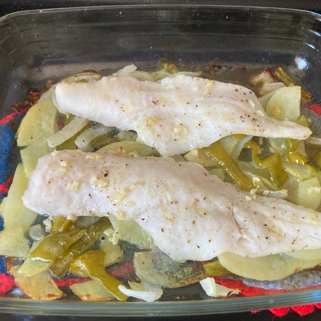 Merluza al horno Merluza al horno