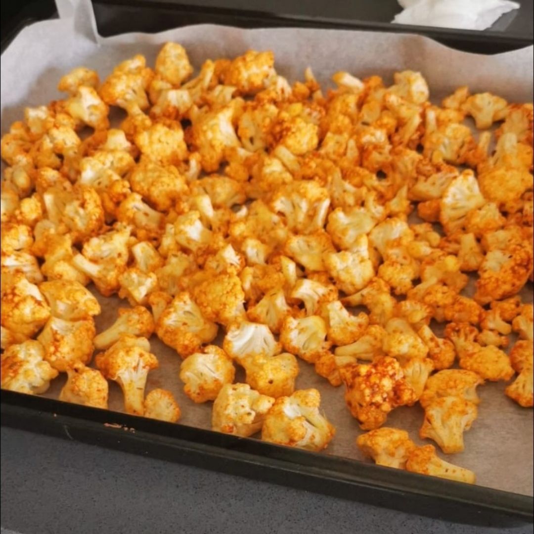 Coliflor crujiente al horno