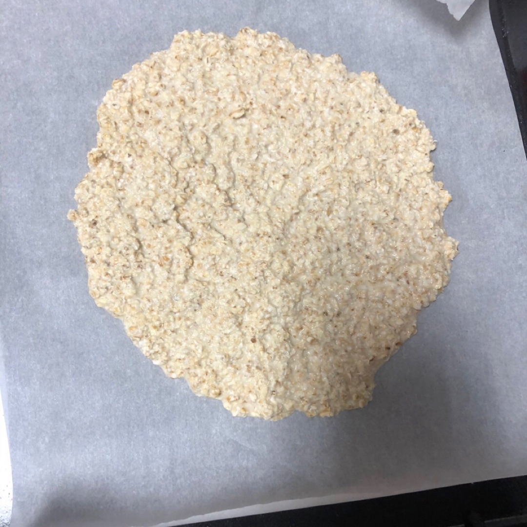 Masa de avena para pizza Paso 2 Masa de avena para pizza Paso 2