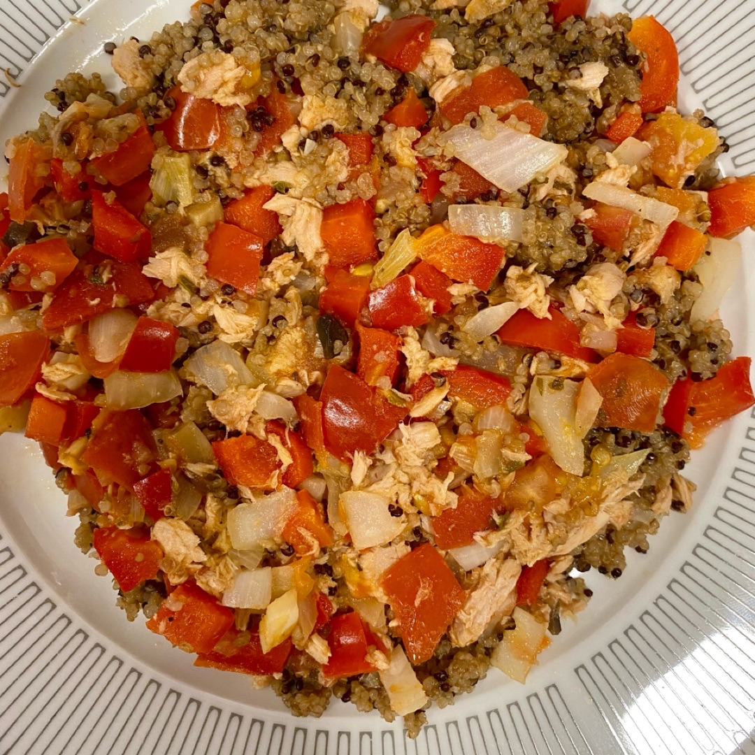 Quinoa roja con atún 🍚 Quinoa roja con atún 🍚