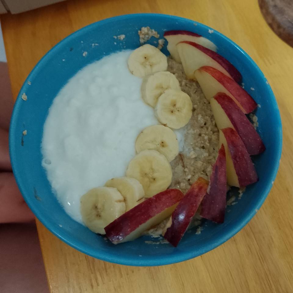 avena con banana avena con banana