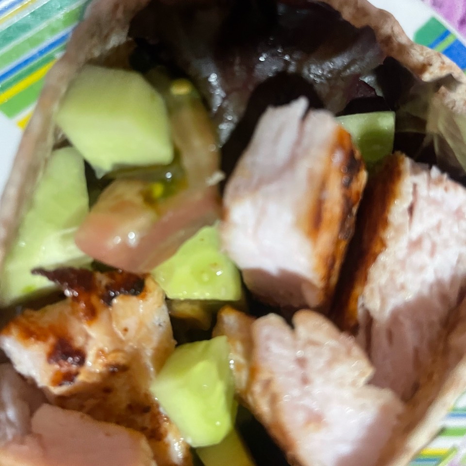 Fajita de pollo y ensalada Fajita de pollo y ensalada