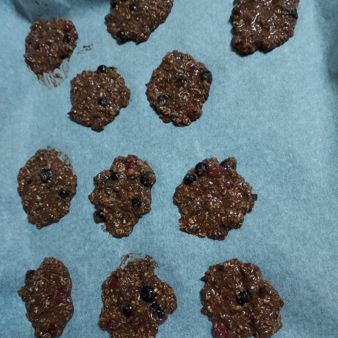 Galletas de chocolate con frutos rojos Paso 2 Galletas de chocolate con frutos rojos Paso 2