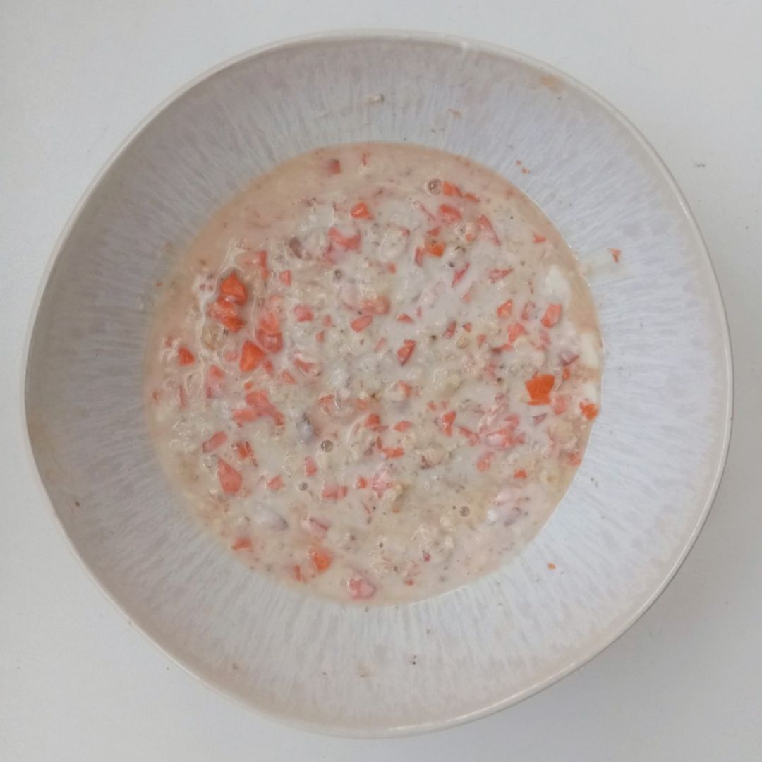 Porridge de tarta de zanahoria 🥕 Paso 3 Porridge de tarta de zanahoria 🥕 Paso 3