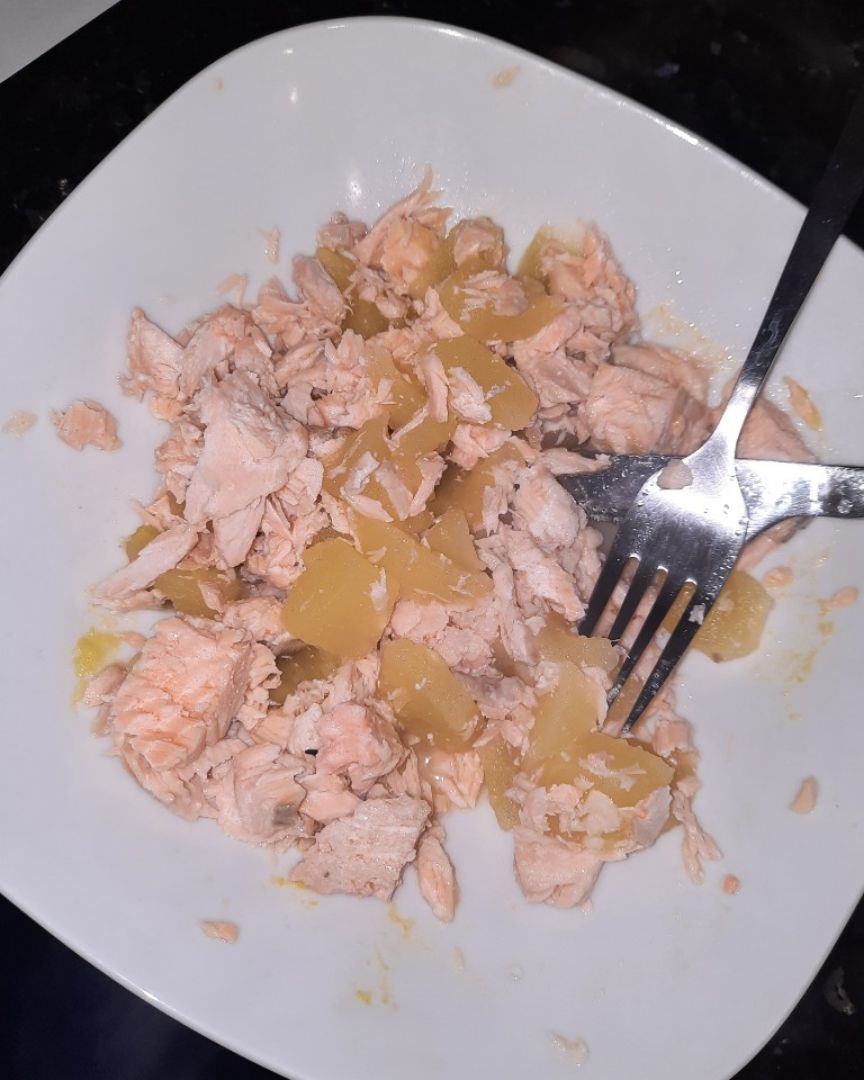 Salmón con manzana Salmón con manzana