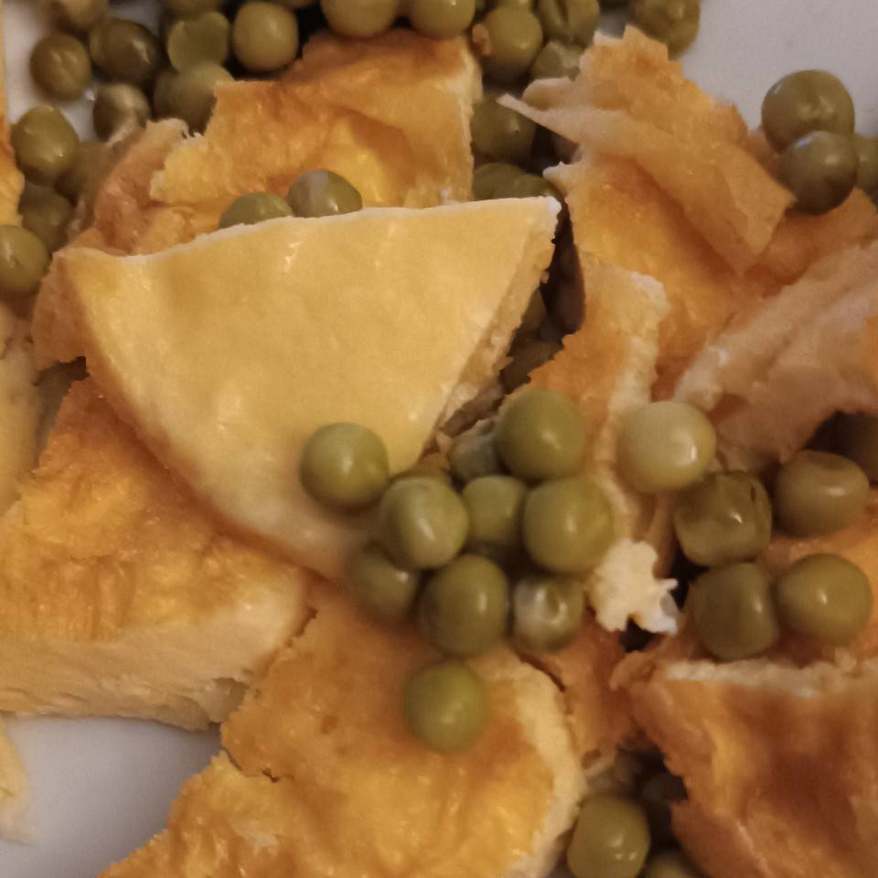 tortilla de queso y guisantes en air flyer tortilla de queso y guisantes en air flyer