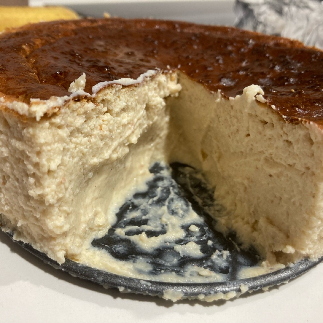 Tarta de queso estilo japonés saludable Tarta de queso estilo japonés saludable