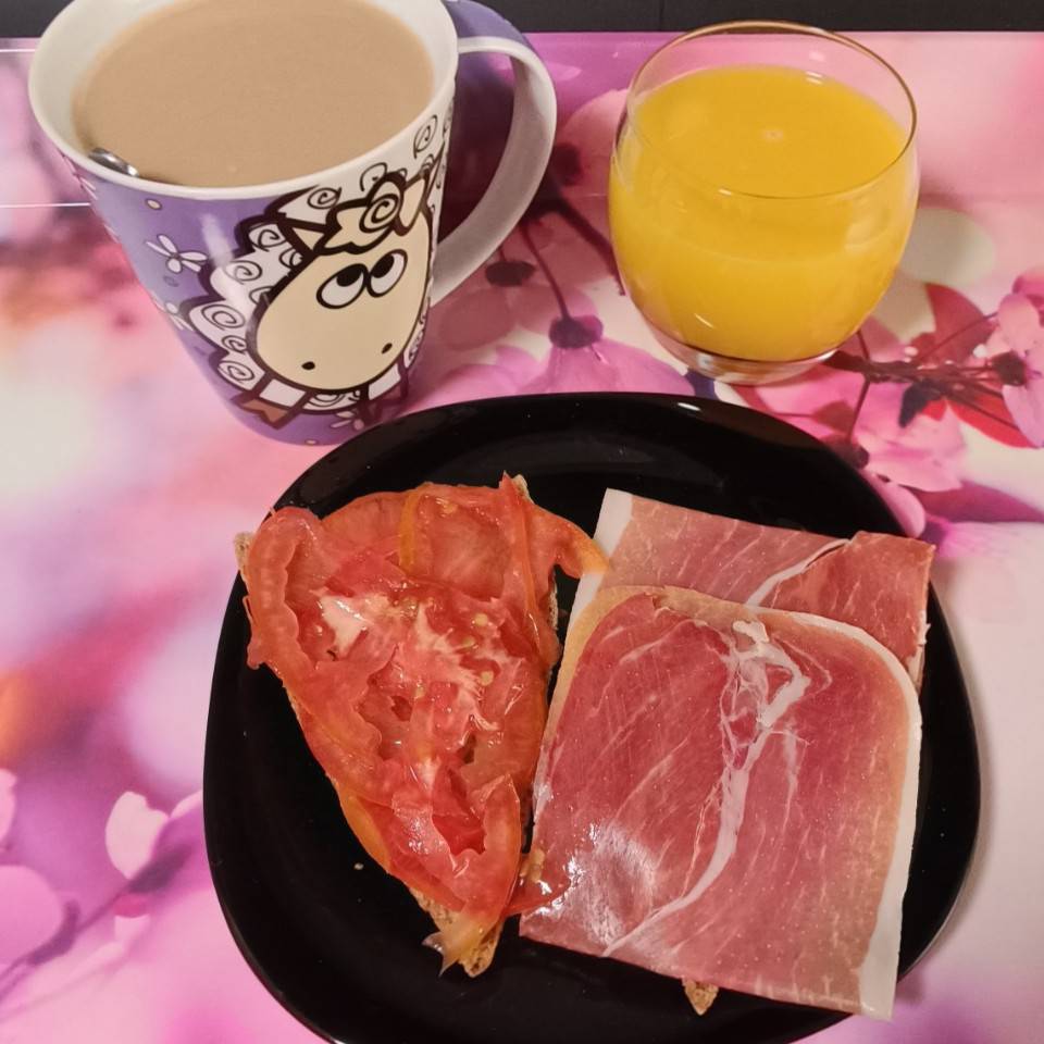 Jamón rico para desayunar