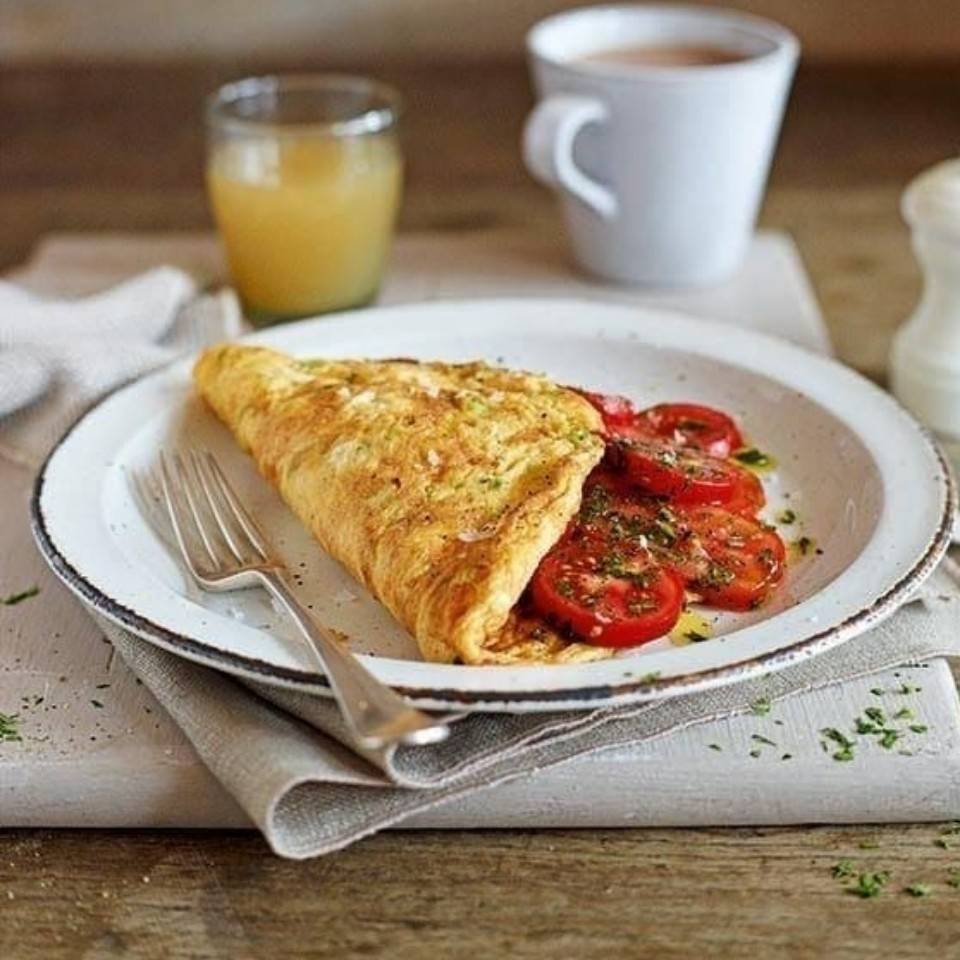 Tortilla con tomate Tortilla con tomate