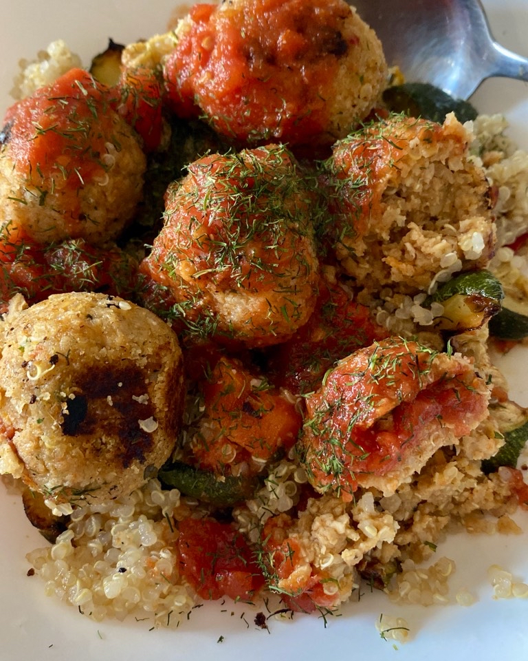 Albóndigas de soja y quinoa Albóndigas de soja y quinoa
