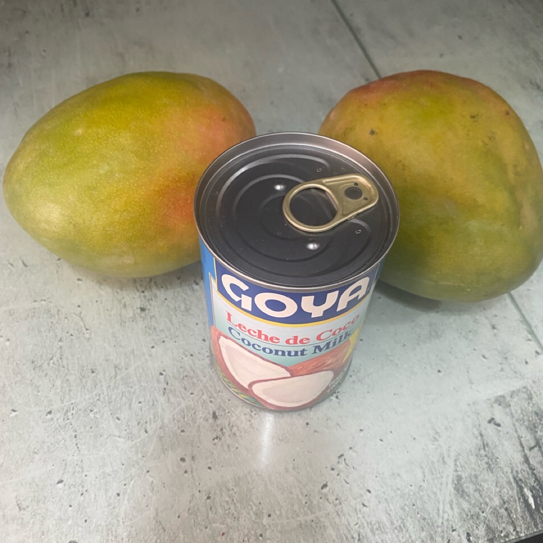 Helado de mango con leche de coco Paso 0 Helado de mango con leche de coco Paso 0