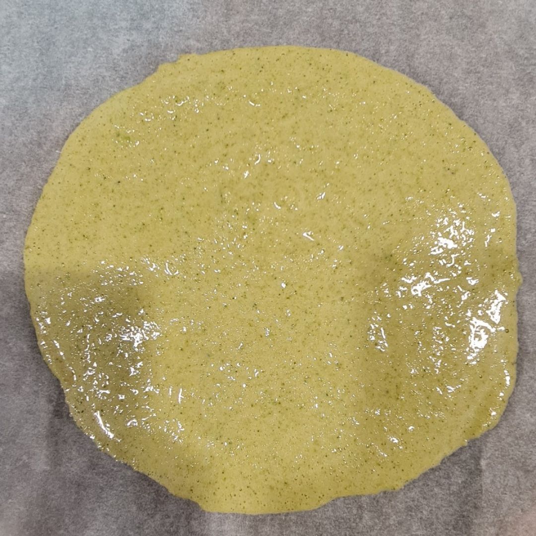 Pizza sin harina. Masa de brócoli Paso 1 Pizza sin harina. Masa de brócoli Paso 1