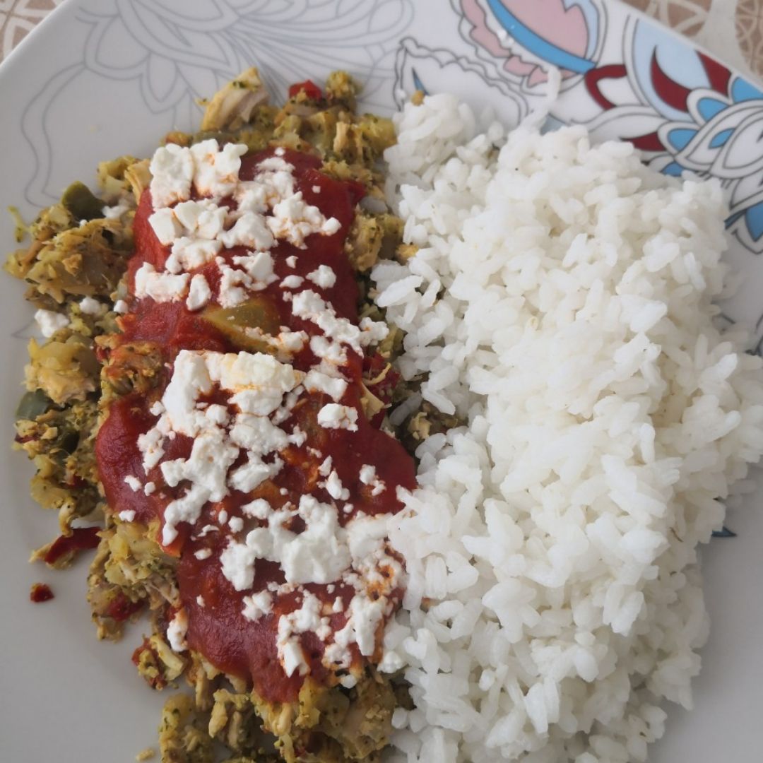Falso arroz de brócoli Falso arroz de brócoli