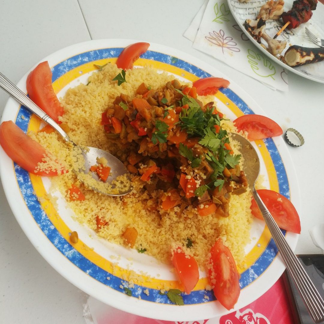 Cuscús con verduras Cuscús con verduras