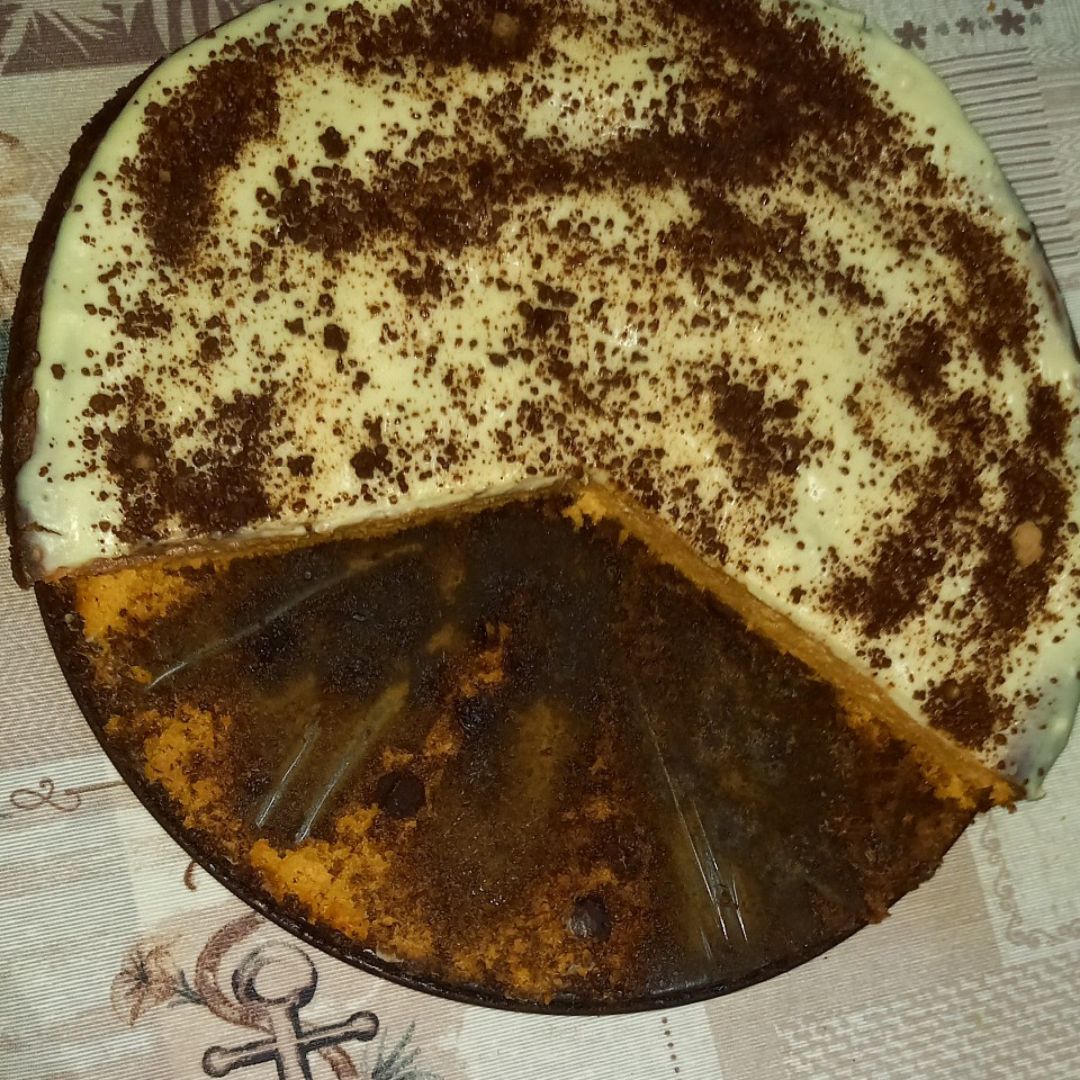 Tarta de queso y chocolate