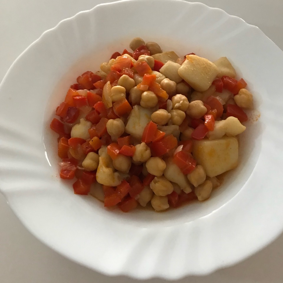 Garbanzos con sepia