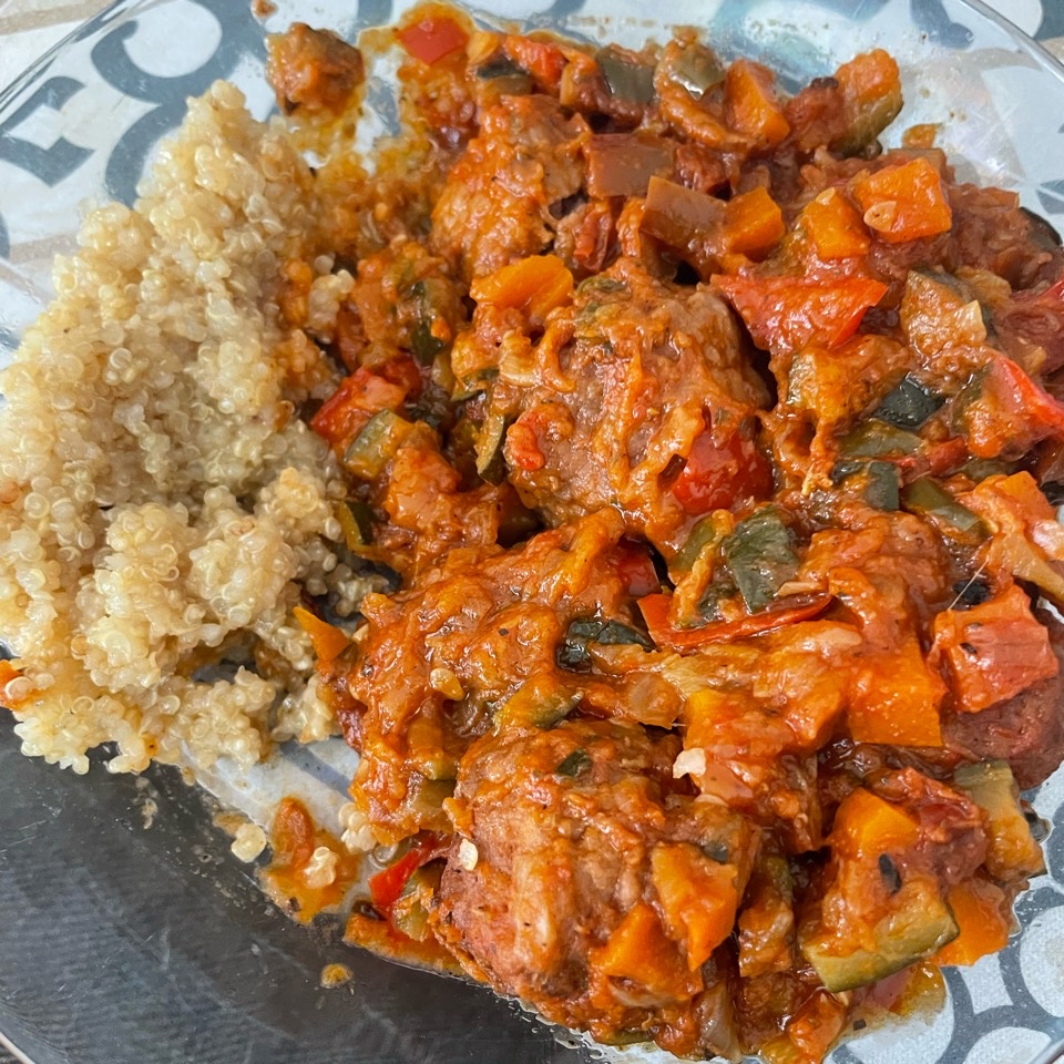 Albóndigas con verduras Albóndigas con verduras