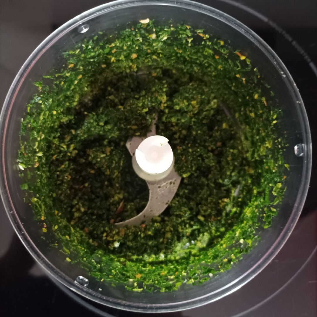 Macarrones integrales al pesto de espinacas. @airfreecomida Paso 1