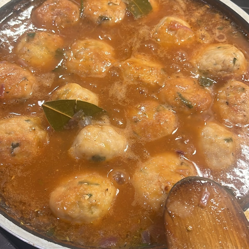 Albóndigas de pavo al vino blanco Albóndigas de pavo al vino blanco
